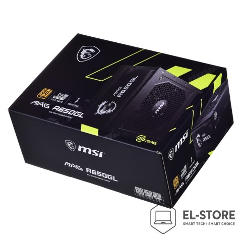 MSI Zasilacz MSI MAG A650GL 650W 80+ Gold