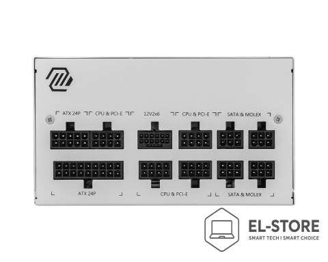 MSI Zasilacz MSI MAG A850GL PCIE5 WHITE 850W 80+ Gold ATX 3.1