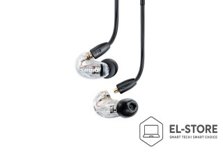 SHURE Shure SE215DYCL+UNI-EFS - Słuchawki douszne AONIC215 z pojedynczym przetwornikiem i kablem 3.5mm (przezroczyste)