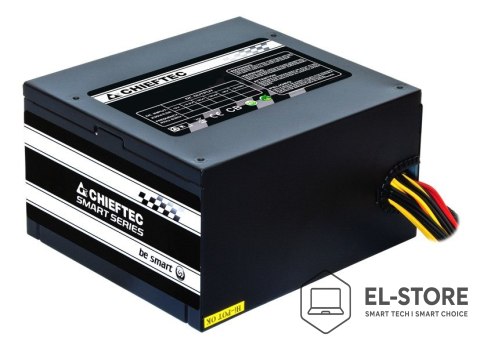 Chieftec Chieftec Smart GPS-600A8 moduł zasilaczy 600 W 20+4 pin ATX ATX Czarny