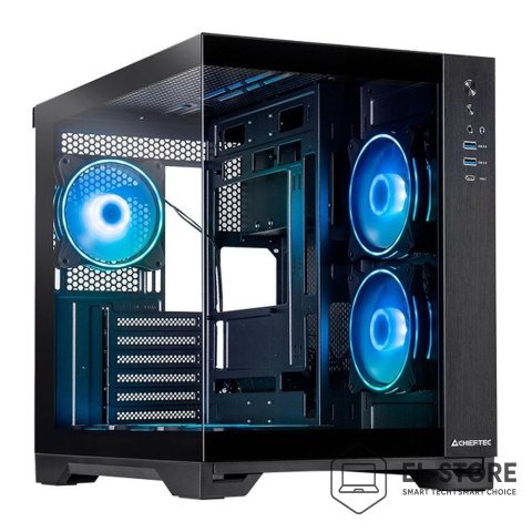 Chieftec Obudowa komputerowa Chieftec Geh Visio GM-30B-TG-OP schwarz Tempered Glass x 2