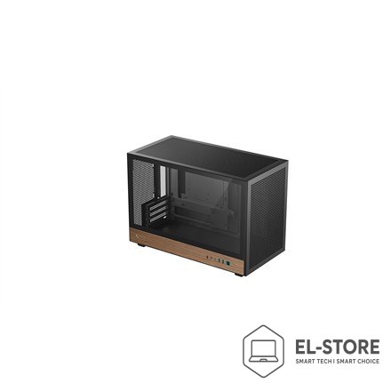 DEEPCOOL DeepCool CH260 WOOD Micro Tower Czarny, Drewno