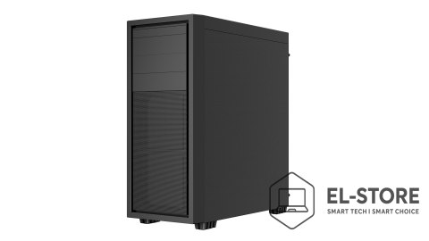 GEMBIRD GEMBIRD OBUDOWA FORNAX K500 MIDI-TOWER (2X USB 3.0, 1X USB TYP-C, CZYTNIK KART, HD AUDIO) CZARNA