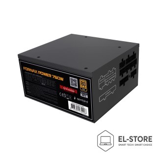 GEMBIRD GEMBIRD ZASILACZ KOMPUTEROWY FORNAX POWER 750W 80+ GOLD ATX, 750W, AKTYWNE PFC, 12CM WENTYLATOR