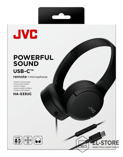 JVC Słuchawki JVC HA-S33UCBU Czarne