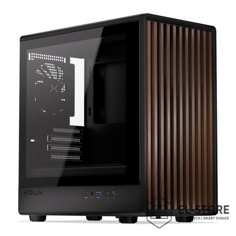 KRUX Obudowa KRUX Helio M-ATX, z oknem, bez zasilacza, czarna