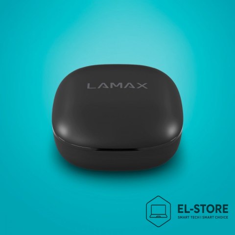 LAMAX Słuchawki bezprzewodowe LAMAX Clips1 ANC BT 5.3 BeatBass® czarne