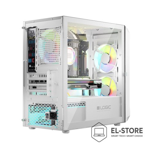LOGIC LOGIC OBUDOWA PORTOS ARGB MINI USB 3.0 WHITE