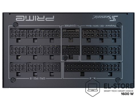 Seasonic Seasonic ATX3-PRIME-PX-1600 moduł zasilaczy 1600 W 20+4 pin ATX ATX Czarny