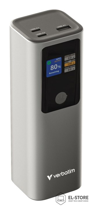 Verbatim Powerbank Verbatim Charge 'n' Go 27000mAh USB-A USB-C PD 3.1 Gray