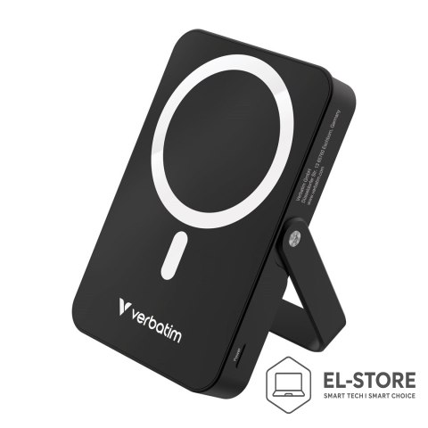 Verbatim Powerbank Verbatim Charge 'n' Go Magnetic Wireless with Stand 10000mAh USB-C PD 3.0 Black