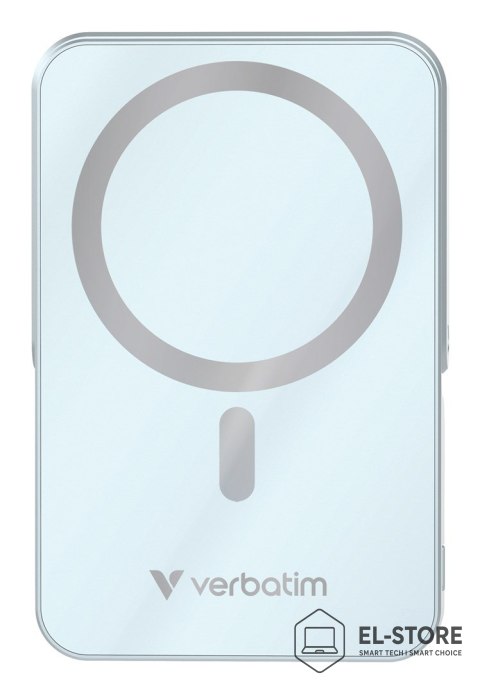 Verbatim Powerbank Verbatim Charge 'n' Go Magnetic Wireless with Stand 10000mAh USB-C PD 3.0 Blue