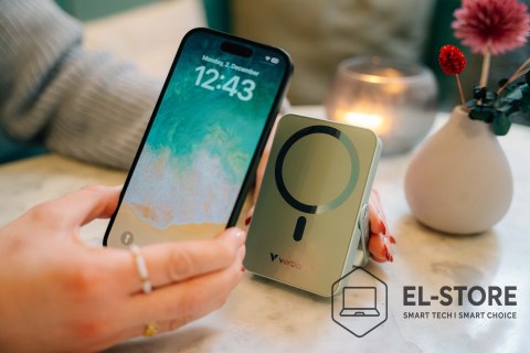 Verbatim Powerbank Verbatim Charge 'n' Go Magnetic Wireless with Stand 10000mAh USB-C PD 3.0 Green
