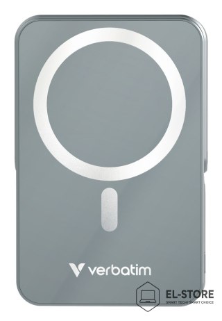 Verbatim Powerbank Verbatim Charge 'n' Go Magnetic Wireless with Stand 10000mAh USB-C PD 3.0 Grey