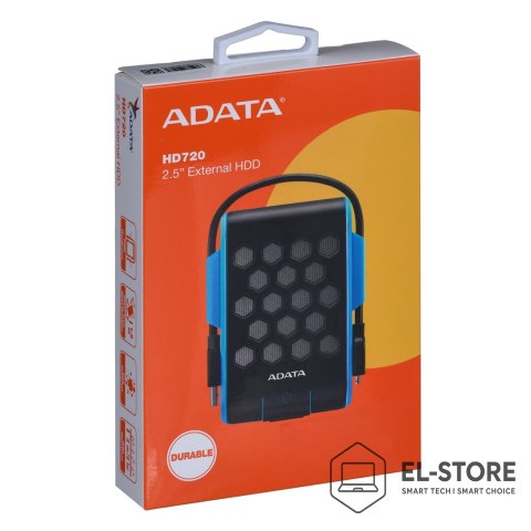 ADATA Dysk zewnętrzny HDD ADATA HD720 (1TB; 2.5"; USB 3.2; niebieski)
