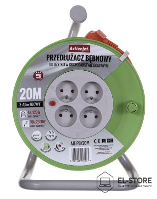 Activejet Przedłużacz bębnowy Activejet PB/20m