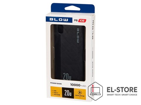 BLOW BLOW POWER BANK 10000MAH QC 20W CZARNY PB10B
