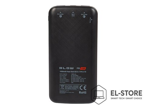 BLOW BLOW POWER BANK 10000MAH QC 20W CZARNY PB10B