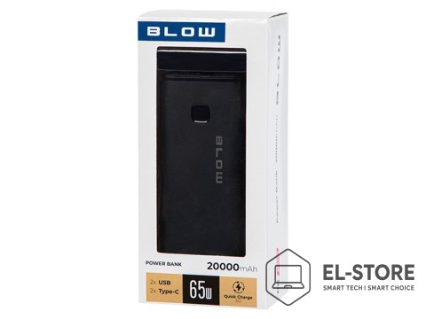 BLOW BLOW POWER BANK 20000MAH PD 65W CZARNY PB20G