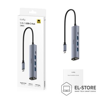 CUDY CUDY UH605 Hub 5-IN-1 USB z GbE