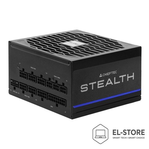 Chieftec Chieftec Stealth 1000W Vega M Series SPX-1000-FC 80+ Platin moduł zasilaczy 24-pin ATX ATX Czarny