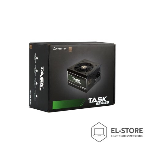 Chieftec Chieftec Task TPS-500S moduł zasilaczy 500 W 24-pin ATX ATX Czarny