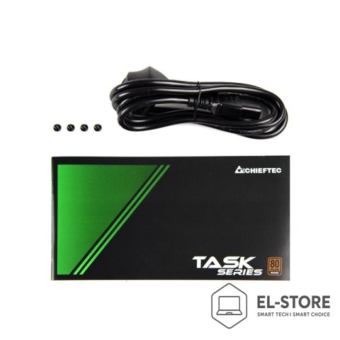 Chieftec Chieftec Task TPS-600S moduł zasilaczy 600 W 20+4 pin ATX ATX Czarny