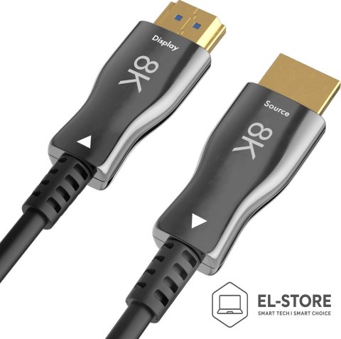 Claroc CLAROC KABEL HDMI 2.1 AOC, M/M, 4K@120HZ, 8K@60HZ, 10M, FEN-HDMI-21-10M