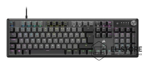Corsair Corsair K70 CORE RGB klawiatura Gaming USB QWERTY Niemiecki Szary