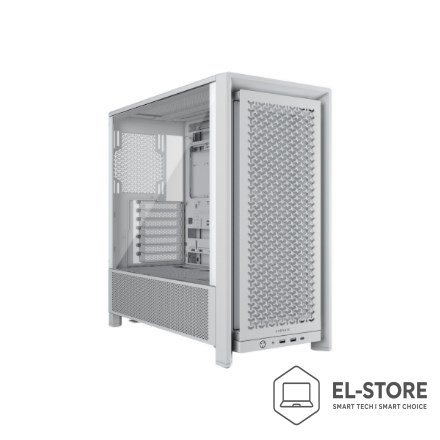 Corsair Obudowa komputera CORSAIR Geh Midi FRAME 4000D RS Mid-Tower, Biały