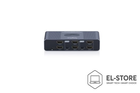 DIGITUS Digitus DS-12856 przełącznik KVM Szary