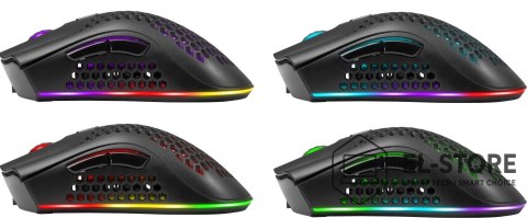 Defender DEFENDER MYSZ BEZPRZEWODOWA GM-709L WARLOCK RF RGB 2400DPI 8P, 5 TRYBÓW PODŚWIETLENIA, DZIUROWANA 52709