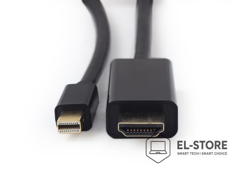 GEMBIRD Kabel GEMBIRD CC-mDP-HDMI-6 (Mini DisplayPort M - HDMI M; 1,8m; kolor czarny)