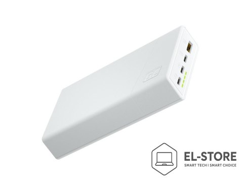 Green Cell GREEN CELL POWERBANK POWERPLAY 20S BIAŁY 20000MAH 22,5W 3X USB-C PD 1X USB-A