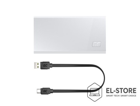 Green Cell GREEN CELL POWERBANK POWERPLAY 20S BIAŁY 20000MAH 22,5W 3X USB-C PD 1X USB-A