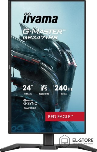 IIYAMA Monitor iiyama G-Master GB2471HS-B1 24" Fast-IPS - Płaski ekran - 24"