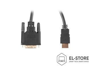 Lanberg Kabel Lanberg CA-HDDV-20CU-0030-BK (HDMI M - DVI-D (24+1) M; 3m; kolor czarny)