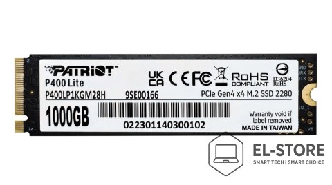 Patriot Memory SSD Patriot Viper P400 Lite M.2 PCI-Ex4 NVMe 1000GB