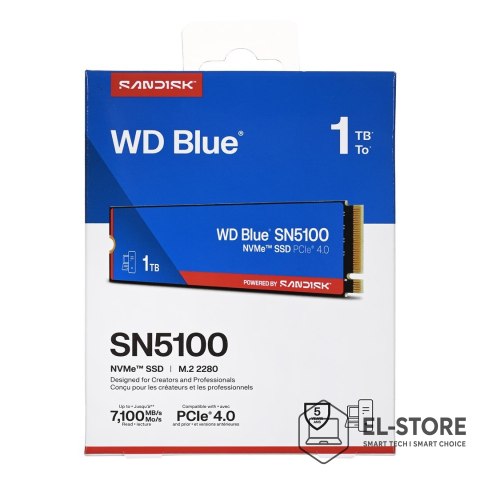 WD WD Blue SN5100 1TB PCIe M2 WDS100T5B0E