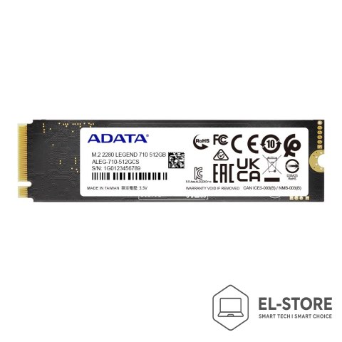 ADATA Dysk SSD ADATA LEGEND 710 512GB M.2 2280 PCIe Gen3x4