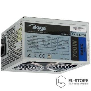 Akyga Zasilacz Akyga AK-B1-700 (700 W; Pasywne; 120 mm)