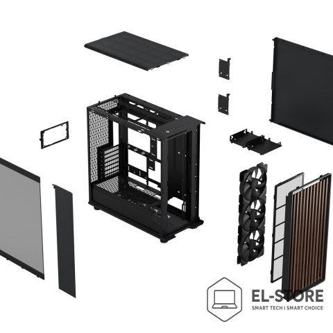 FRACTAL DESIGN Obudowa Fractal Design North XL RC Charcoal Black TG Dark - Pulpit - ATX