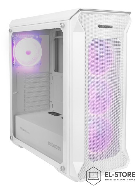 GENESIS GENESIS OBUDOWA IRID 505 ARGB BIAŁA MIDI TOWER NPC-1872