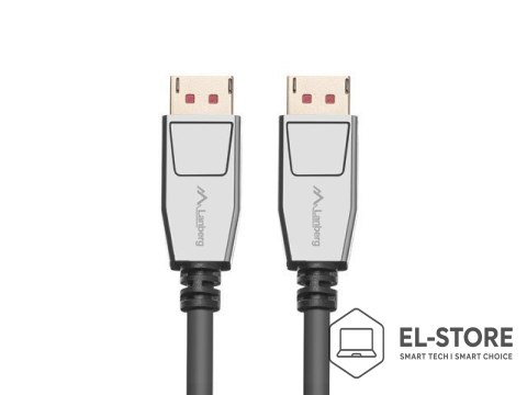 Lanberg LANBERG KABEL DISPLAYPORT M/M 20PIN V1.4 1.8M 8K CA-DPDP-20CU-0018-BK