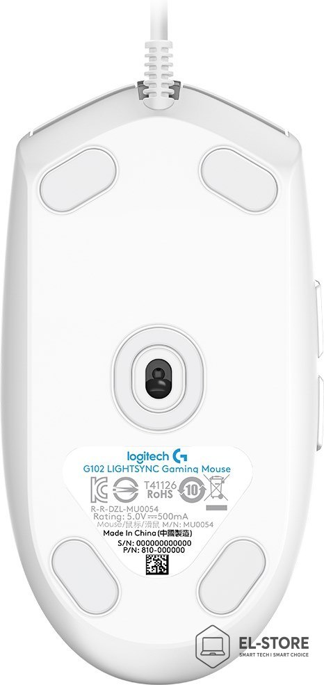 Logitech Mysz Logitech G102 Lightsync Wh