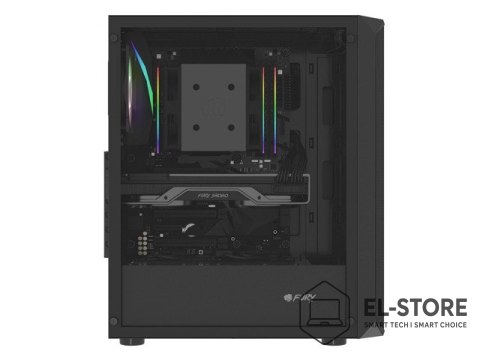 NATEC FURY OBUDOWA KOMPUTEROWA FURY SHOBO RGB MIDI TOWER Z OKNEM CZARNA