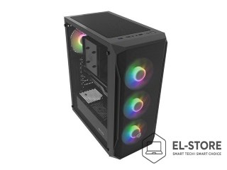 NATEC FURY OBUDOWA KOMPUTEROWA FURY SHOBO SH4F RGB MIDI Z OKNEM CZARNA