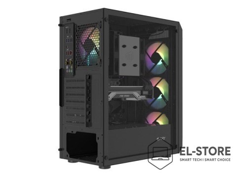 NATEC FURY OBUDOWA KOMPUTEROWA FURY SHOBO SH4F RGB MIDI Z OKNEM CZARNA
