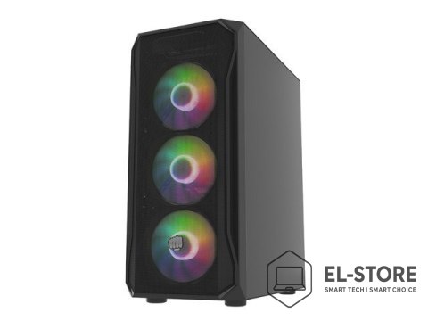 NATEC FURY OBUDOWA KOMPUTEROWA FURY SHOBO SH4F RGB MIDI Z OKNEM CZARNA