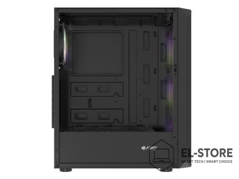 NATEC FURY OBUDOWA KOMPUTEROWA FURY SHOBO SH4F RGB MIDI Z OKNEM CZARNA